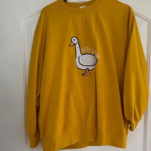Arriveguide Mustard Yellow Crewneck Sweatshirt
